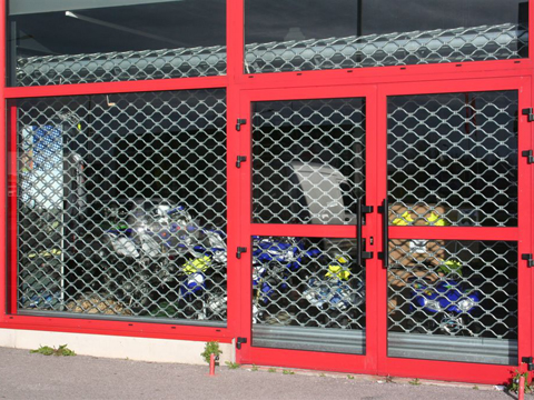 Rideau à lames pleines dentelles